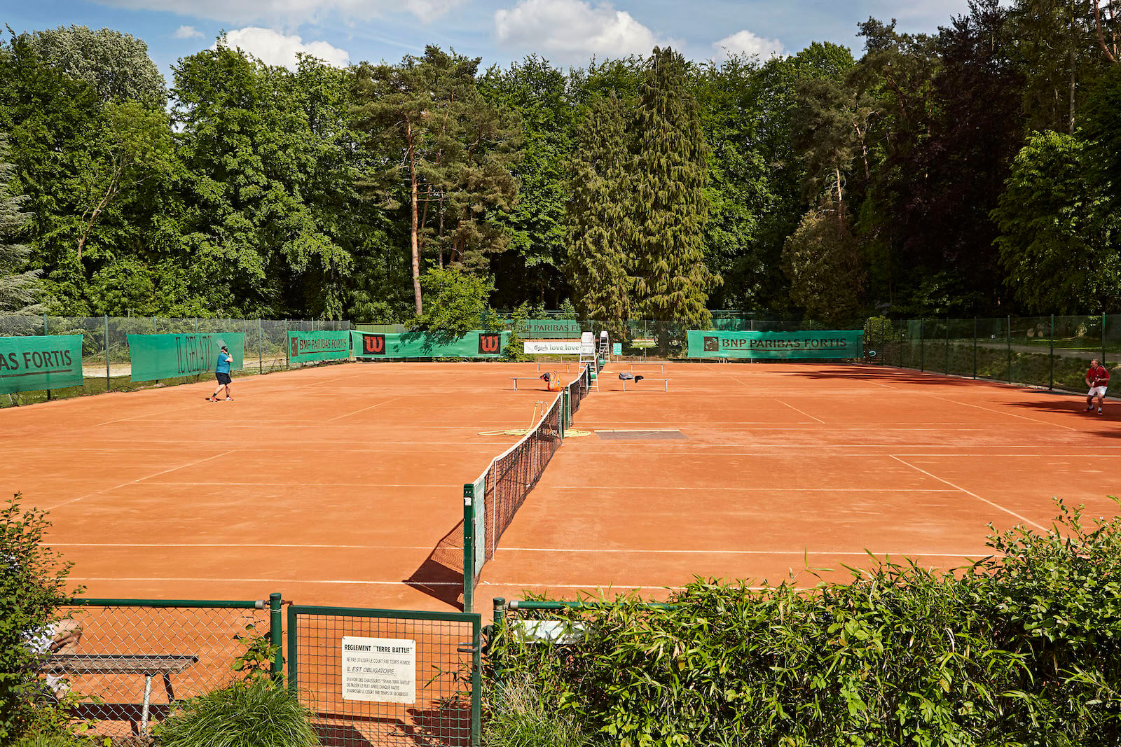 Terrains de tennis au Roseau à Uccle