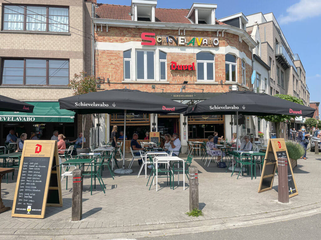 terrasse du Schievelavabo à Calevoet
