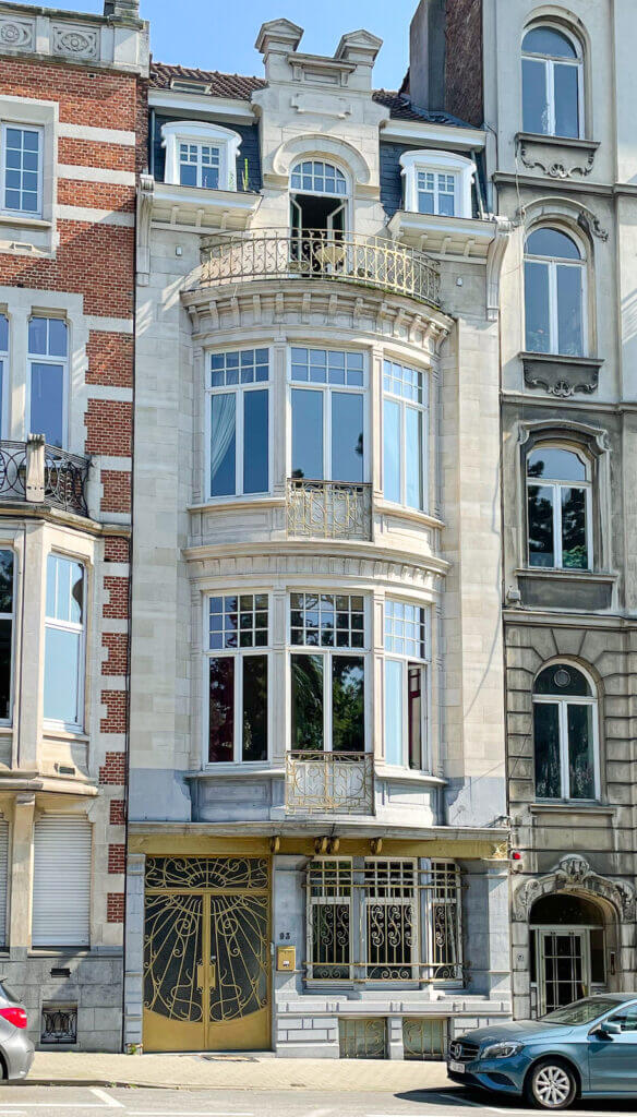 Façade Art nouveau de l'avenue Besme