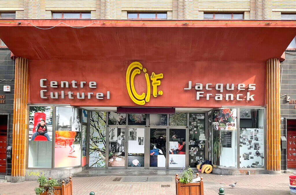 façade du centre culturel Jacques Franck à Saint-Gilles